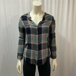 DEX Plaid Button Down Shirt, Blue And Red, Size Small